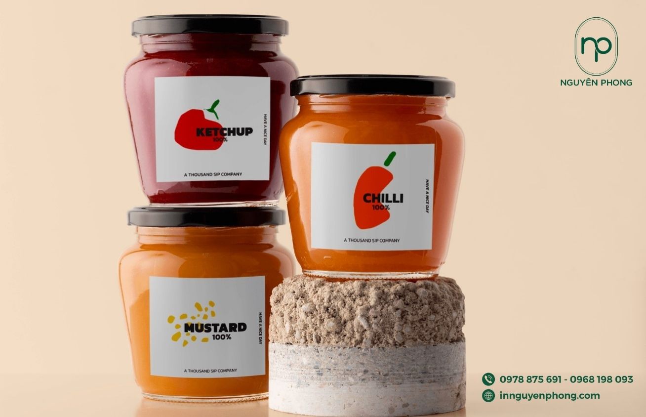 Mẫu tem dán các loại tương chấm